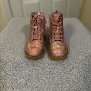Old Navy Kids Pink Iridescent Boots